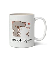 Pıtırcık Aşkım Sevgiliye Özel Sevgililer Günü 14 Şubat 01 Temalı Beyaz Kupa Bardak Sevgiliye Hediye