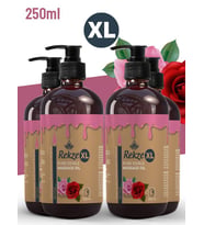 Rekze 4 Adet Büyük Boy Gül Aromalı Masaj Yagı  Etkili Yenilir Aromaterapi 250 ml