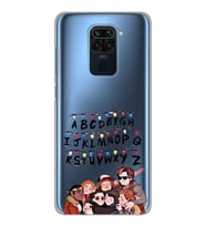 Xiaomi Redmi Note 9 Uyumlu Stranger Things Desenli Şeffaf Telefon Kılıfı