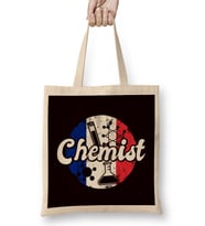 Chemist France Flag Laboratory Chemistry Pharmacist Lab Tech Bez Çanta Uzun Saplı
