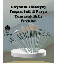 umuşak Kıllı Es Tasarımlı 13'lü Makyaj Fırçası Seti Günlük ve Profesyonel Kullanım