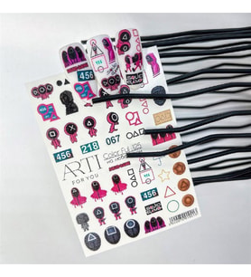 Stiker Arti Color Ful 125 Squid Games