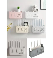 Beyaz Pleksi Kedi Desenli Wifi Kutusu Duvar Asılabilir Sigorta Ve Modem Saklama Kutusu 25x15x6 Cm