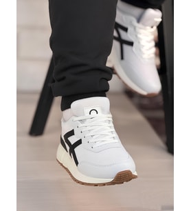 Benetton Kadın Sneaker Ayakkabı (Beyaz - Siyah - Ten)