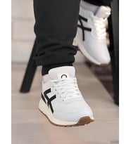 Benetton Kadın Sneaker Ayakkabı (Beyaz - Siyah - Ten)
