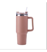 40 Oz Paslanmaz Çelik Kulplu Taşınabilir Paslanmaz Çelik Büyük Kapasiteli Seyahat BPA Termal Kupa (Antik Bej)