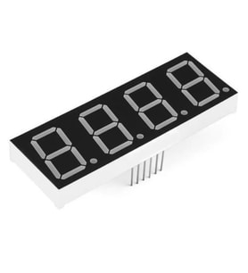 0.56" 4 Hane 7 Segment Led Ekran Kırmızı Ortak Katot 14mm 4 Digit