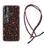 Tecno Spark 6 6 Go 8C 8 Pro 7 7 Pro Kılıf Boyun Asklı Rasta Silikon Barbie and Shoes 1413
