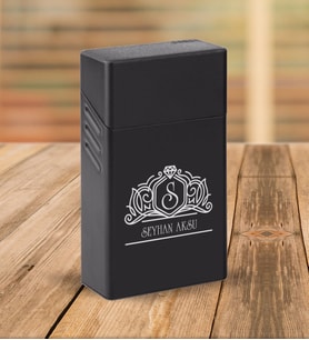 BK Gift Kişiye Özel İsimli Siyah Touch/Slender Boy Metal Sigara Kutusu-13