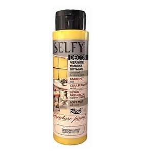 RİCH SLF-500-5808 SELFY DECOR VERNİKLİ AKRİLİK BOYA 500cc.ROMA SARISI