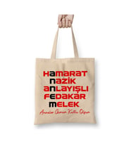 Anneler Günü Annelere Hediye 026 Beyaz Bez Çanta Uzun Saplı Alışveriş Çantası Plaj Çantası