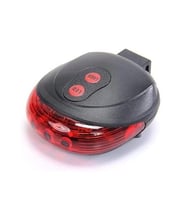 Arka Stop Lazer 5 LED'li - 3 Fonksiyonlu [Pil Dahil] JY-1L (Siyah)