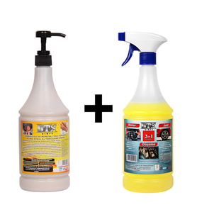 Granüllü El Temizleme Kremi ( Sabunu ) 1 kg & Motor Jant Döşeme Temizleyici 1 Lt