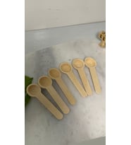 Ahşap Mini Ölçü Baharat Kaşığı 6 Lı
