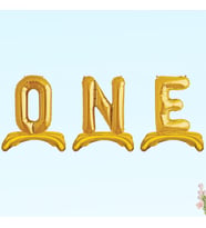 One Ayaklı Folyo Balon, 65 cm - Altın