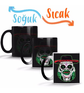Day of The Dead Creature Sihirli Kupa Bardak Porselen