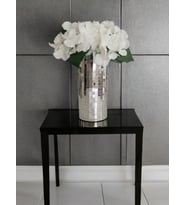 IŞILTI HOME DESIGN AYNALI CAM VAZO GRİ