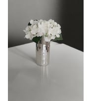 IŞILTI HOME DESIGN AYNALI CAM VAZO GRİ