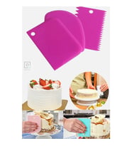 3lü Set Hamur Pasta Börek Kek Çörek Şekillendirici Kesici Kazıyıcı