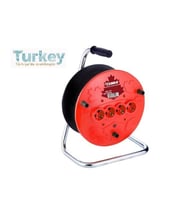 Extra 4lü Elektrik Seyyar Makaralı Uzatma Kablo 20 Metre Taşınabilir