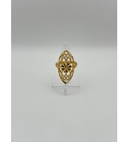Arnes Jewelry Çelik 22 Ayar Altın Kaplama Ayarlanabilir Yüzük (Gold)