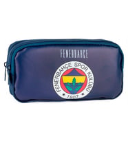 Fenerbahçe Erkek Çocuk Lacivert Renkli Suni Deri Üzerine Arma Baskılı Kalem Çantası - ME25763