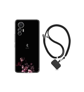 Xiaomi 12 Lite Kılıf Ipli Boyun Askılı Desenli Silikon Love 1629