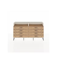 Arges Konsol 2 Raflı 8 Çekmeceli  176x30x99 Aytaşı-Çam