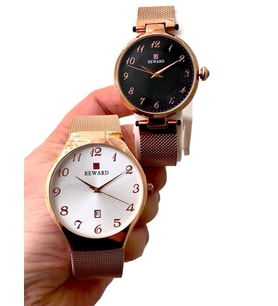 RoseGold Hasır Kordon Klasik Rakamlı Model Sevgili Çift Kol Saatleri