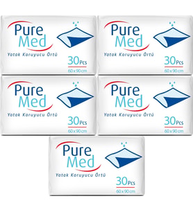Puremed Hasta Yatak Koruyucu 60*90Cm 150 Adet (5PK*30)