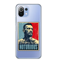 Xiaomi Mi 11 Lite Uyumlu Conor Mcgregor Notorious Desenli Şeffaf Telefon Kılıfı