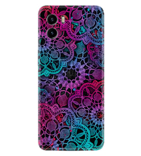 Vivo Y15S Y32 Y33S Y51 Y53S Kılıf Desemli Silikon Colurful Mandala 1667