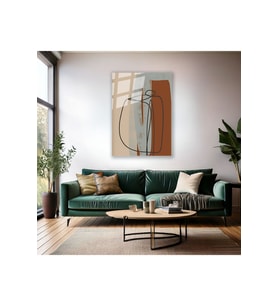 Cam Duvar Tablosu Soyut Dijital Baskı Salon Tablosu Modern Tasarım Tablo