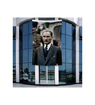 Mustafa Kemal Atatürk Portre Poster Poster Bayrak Raşel Kumal 4x6 metre ATA38