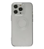 iPhone 14 Pro Kılıf Santa Lens Silikon - Şeffaf