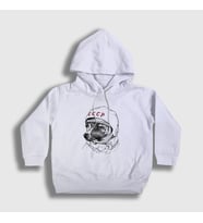 Presmono Unisex Çocuk Beyaz Laika Space Traveler Cccp Kapüşonlu Sweatshirt 405472tt
