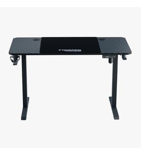 TWISTED MINDS T AYAK TM-PARADOX120-B MOTORLU (74-118CM) YÜKSEKLİK AYARLI KARBON FİBER OYUNCU MASASI - SİYAH