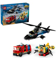 LEGO 60462 City Helikopter, İtfaiye Kamyonu ve Denizaltı Karışımı