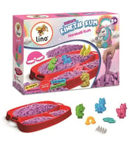 Lino Kinetik Kum Seti DİNAZORLAR (350 gr Kum + Tepsi + 6 Kalıp)