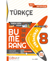 Günay Yayınları 8. Sınıf Türkçe Bumerang Etkinlikli Defter