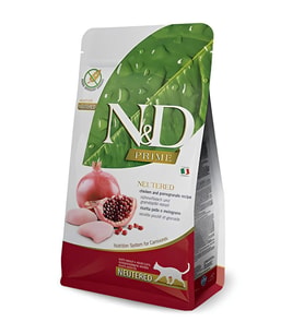N&D Prime Tahılsız Tavuklu & Narlı Kısırlaştırılmış Kedi Maması 5 kg
