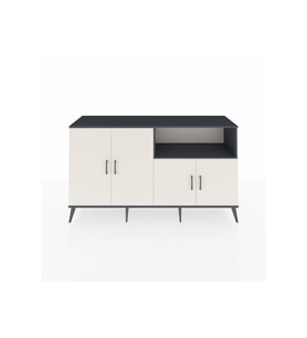 Kronos Konsol 6 Raflı 4 Kapaklı 176x59x99 Antrasit-Aytaşı/Antrasit