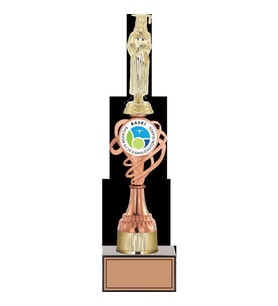 ODAK KUPA - Figürlü Kupalar - Mezuniyet Kadın Figürlü Kupalar FG-036 C - 37 cm