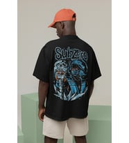 Subzero Baskılı Unisex Oversize Anime Karakter Tişört