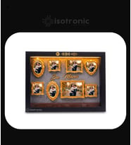 İsotronic Kişiye Özel Fotoğraf Çerçevesi – Biz Müzesi Gri Altın Çerçeve - Amber Led