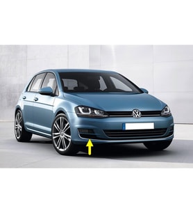 VW Golf 7 2013-2017 Sağ Sis Farı Alt Kapak Krom Çıtalı 5G0854662