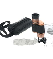 6x24 Baıgısh, Askeri Tarzi Pirinç Ve Deri Kaplamalı, Deri çantalı Monocular Dürbün Princ