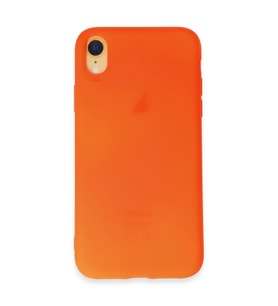 iPhone Xr Kılıf First Silikon - Parlak Turuncu