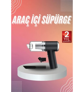 Araç İçi Süpürge Kablosuz Şarjlı Elektrikli Süpürge Elde Taşınabilir