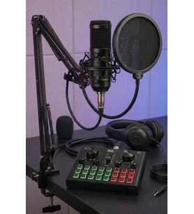 Lastvoice BM800 Live Head Set Efektli Ses Kartı Mikrofon Kulaklık Stand Kayıt Canlı Yayın Seti (PC ve Telefon)